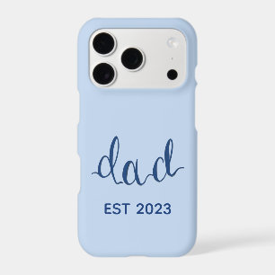Personalized Blue Dad iPhone Case Custom Est.