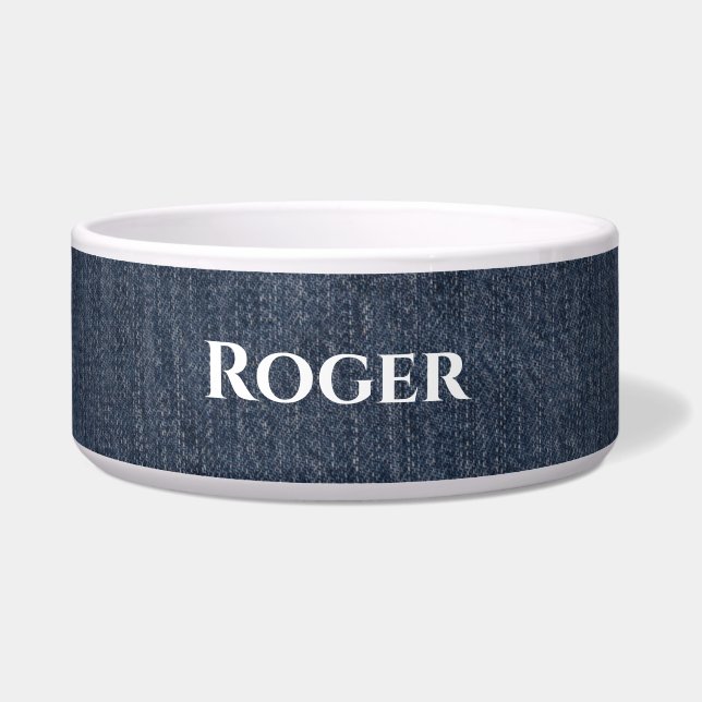 Personalized Blue Denim Look Pet (Front)