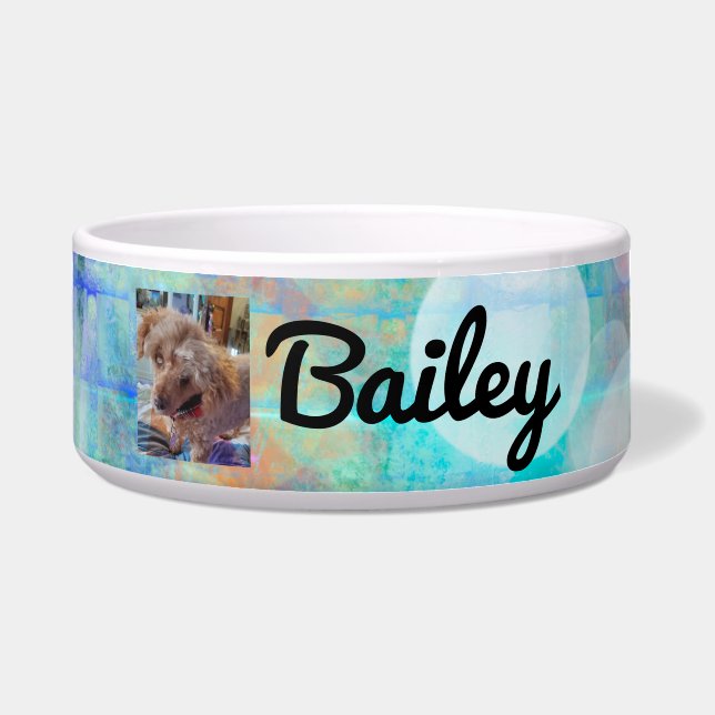 Personalized blue dog Photo and  Name (Front)