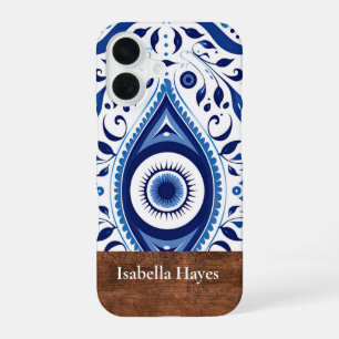 Personalized Blue Evil Eye Protection iPhone Case
