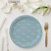 Personalized Blue Girly Elegant Name