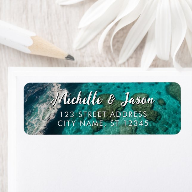 Personalized Blue Green Ocean Summer Beach Waves (Insitu)