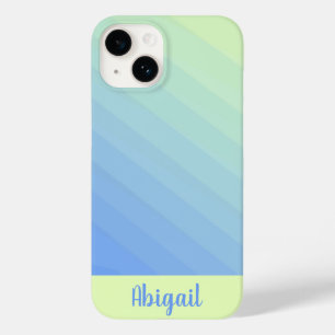 Personalized Blue Green Yellow Ombre Gradient  Case-Mate iPhone 14 Case