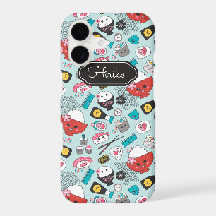 Personalized Blue Kawaii Sushi