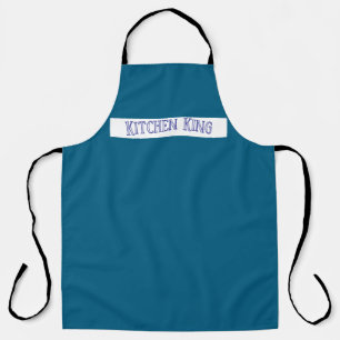 Personalized Blue Kitchen Apron