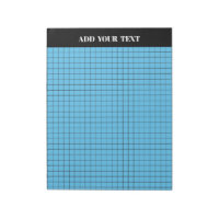 Personalized Blue Large Graph Paper