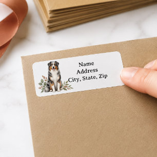 Personalized Blue Merle Australian Shepherd 