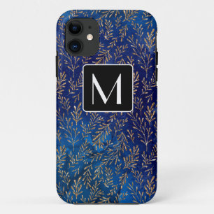 Personalized Blue Mermaid Glitter iPhone 11 Case