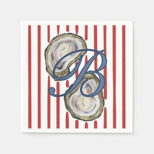 Personalized Blue Oyster Shells Napkin