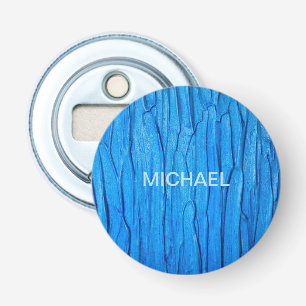 Personalized Blue Paint Bottle Opener