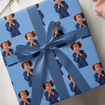 Personalized Blue Photo Collage Kids Birthday Wrapping Paper<br><div class="desc">Celebrate your child's special day with our Personalized Blue Photo Collage Kids Birthday Wrapping Paper! This charming design features a delightful mint background adorned with customizable photo frames, allowing you to add your favourite snapshots of your little one. Perfect for wrapping birthday presents with a personal touch, this wrapping paper...</div>