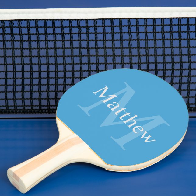 Personalized Blue Ping Pong Paddle (Insitu)