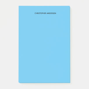 Personalized Blue Post-it Notes