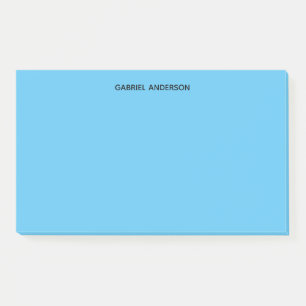 Personalized Blue Post-it Notes