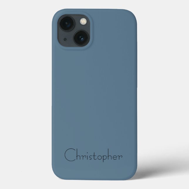 Personalized blue Radial Texture Case-Mate iPhone Case (Back)