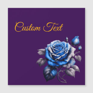 Personalized Blue Rose Love Timeless Floral Gift