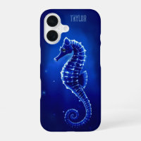 Personalized Blue Seahorse Ocean