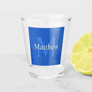 Personalized Blue Shot Glass