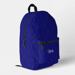 Personalized blue Starry Night Celestial pattern Printed Backpack