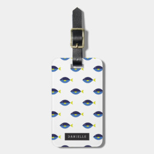 Personalized   Blue Tang Luggage Tag