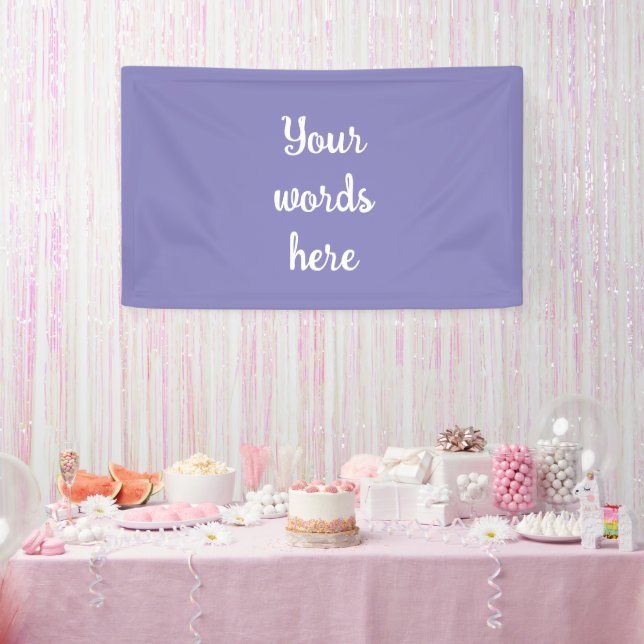 Personalized Blue Violet Banner (Party)