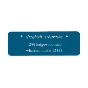 Personalized Blue & White