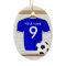 Personalized Blue White Football Soccer Jersey