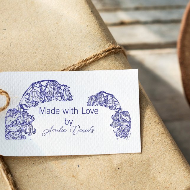 Personalized Bluebell Made with Love   Self-inking Stamp (Creator Uploaded)