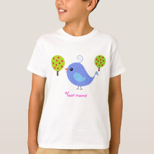 Personalized Bluebird Kid's T Shirts