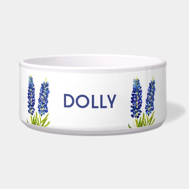 Personalized Bluebonnets Texas Lupin Pet (Front)