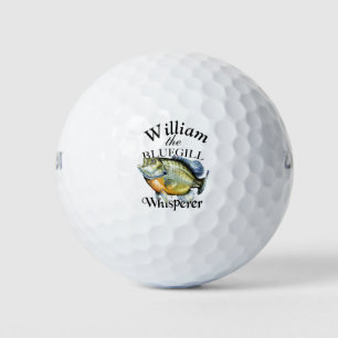 Personalized Bluegill Whisperer Fisherman Golf Balls