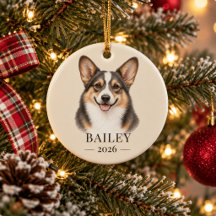 Personalized Bluie Corgi Name & Year