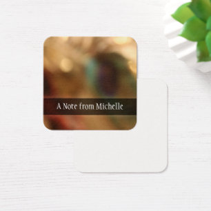 Personalized, Blurred Abstract Photo Message Notes