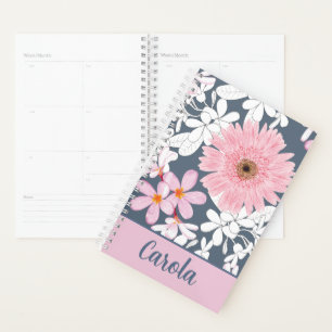 Personalized Blush Floral Planner