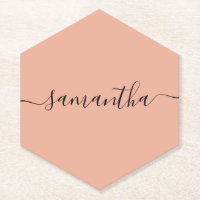 Personalized Blush Pink Calligraphy Name