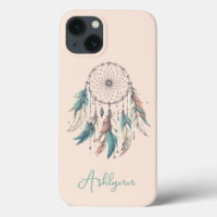 Personalized Blush Pink Dream Catcher Boho Chic ip