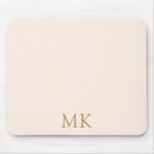 Personalized Blush Pink Gold Monogram Initials