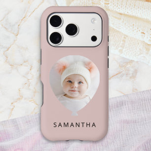 Personalized Blush Pink Photo Balloon