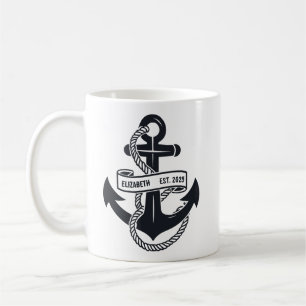 Personalized Boat Anchor With Name Coffee Mug