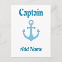Personalized Boat Captain Anchor