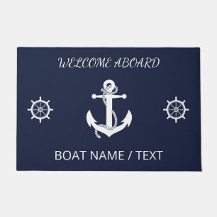Personalized Boat Mat, Nautical Decor, Lake House  Doormat