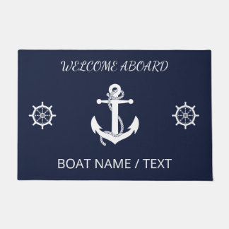 Personalized Boat Mat, Nautical Decor, Lake House  Doormat