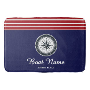Personalized Boat Name Bath Mat