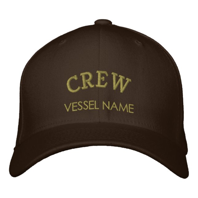 Personalized Boat Name Crew Hat (Front)