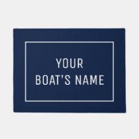 Personalized Boat Name Dock Mat