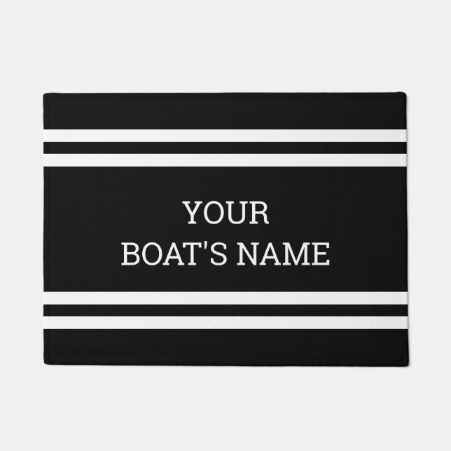 Personalized Boat Name Dock Mat (Front)