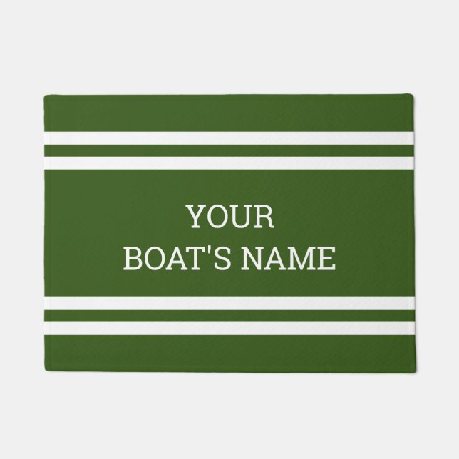 Personalized Boat Name Dock Mat (Front)