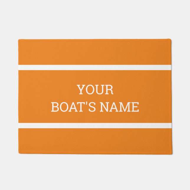 Personalized Boat Name Dock Mat (Front)