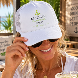 Personalized Boat Name Margarita Crew Nautical Trucker Hat