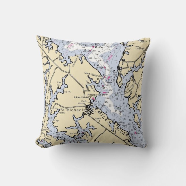 Personalized Boat Sailor Navy Nautical Home &Kids  Throw Pillow (Front)